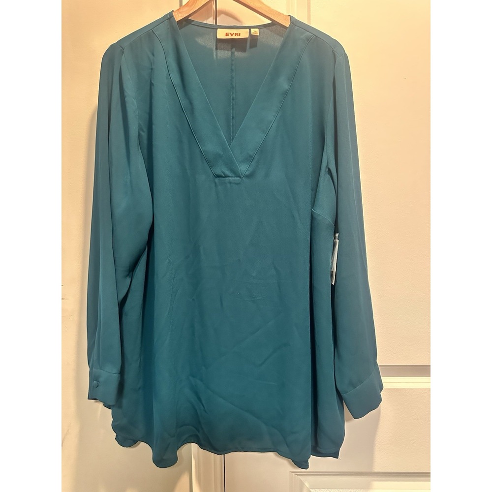 Evri NWT Turquiose Tunic Top 1X